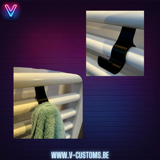 Haakjes voor aan Handdoek-warmer - 3 verschillende modellen
