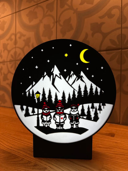 Kerst covertjes voor Ronde Lightbox