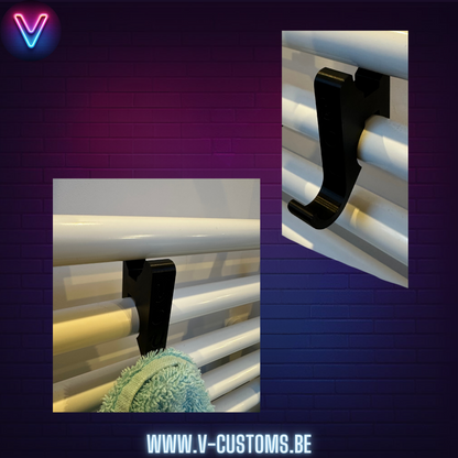 Haakjes voor aan Handdoek-warmer  - 3 verschillende modellen